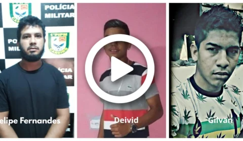 VÍDEO: trio é procurado por roubar R$ 28 mil de casa lotérica em Manaquiri, interior do Amazonas