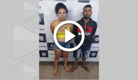 VÍDEO: casal é preso com carro roubado na Zona Leste de Manaus