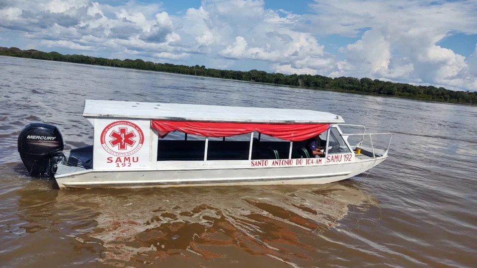 Lancha do Samu é furtada do porto de Santo Antônio do Içá, interior do Amazonas