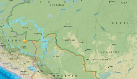 Norte do Brasil sente terremoto de magnitude 5.7 vindo do Peru