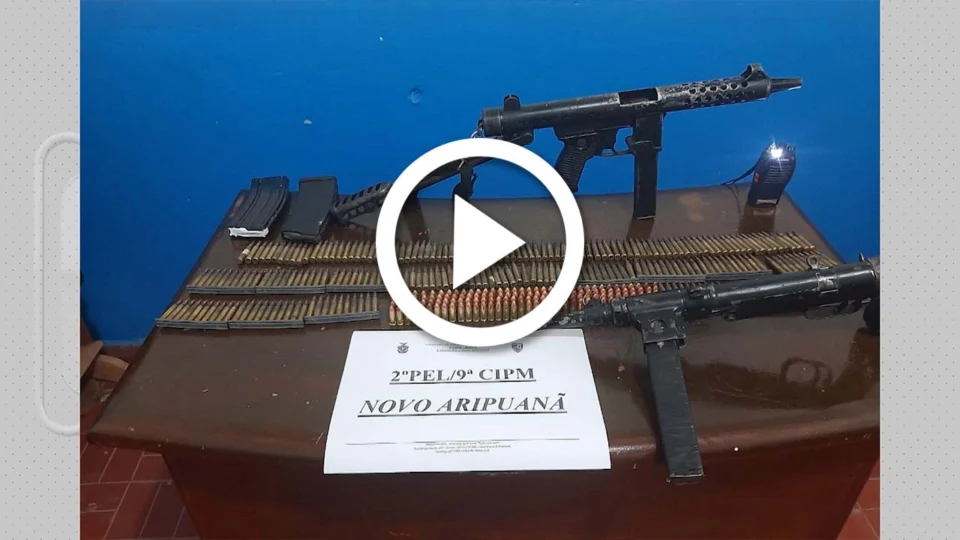 VÍDEO: no interior do Amazonas, trio armado tenta arrombar banco