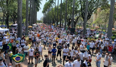 Manifestações marcam o sábado em várias partes do país contra o presidente Jair Bolsonaro