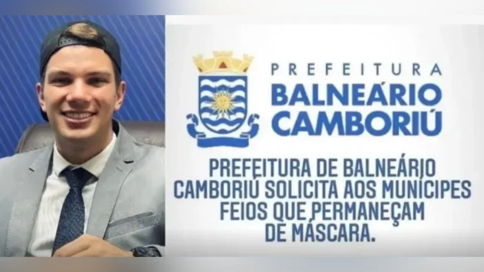 Vereador de SC diz que pessoas feias devem continuar usando máscaras