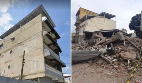 Em Nilópolis-RJ, desabamento de prédio deixa um morto e três feridos