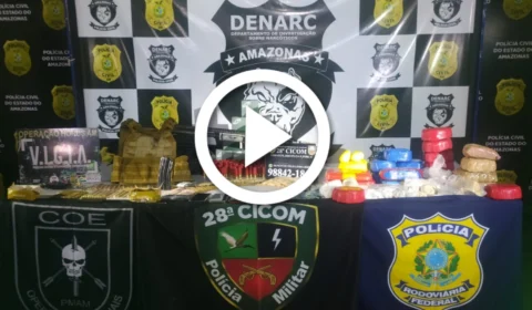 Quadrilha é presa com armas, dinheiro, drogas, coletes balísticos e munições na BR 174, no AM