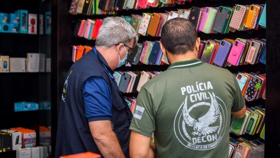 Produtos falsificados da Gucci e Apple são apreendidos em loja na Zona Centro-Sul de Manaus