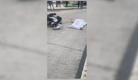 Mulher morre em acidente de moto na manhã desta segunda-feira em Manaus