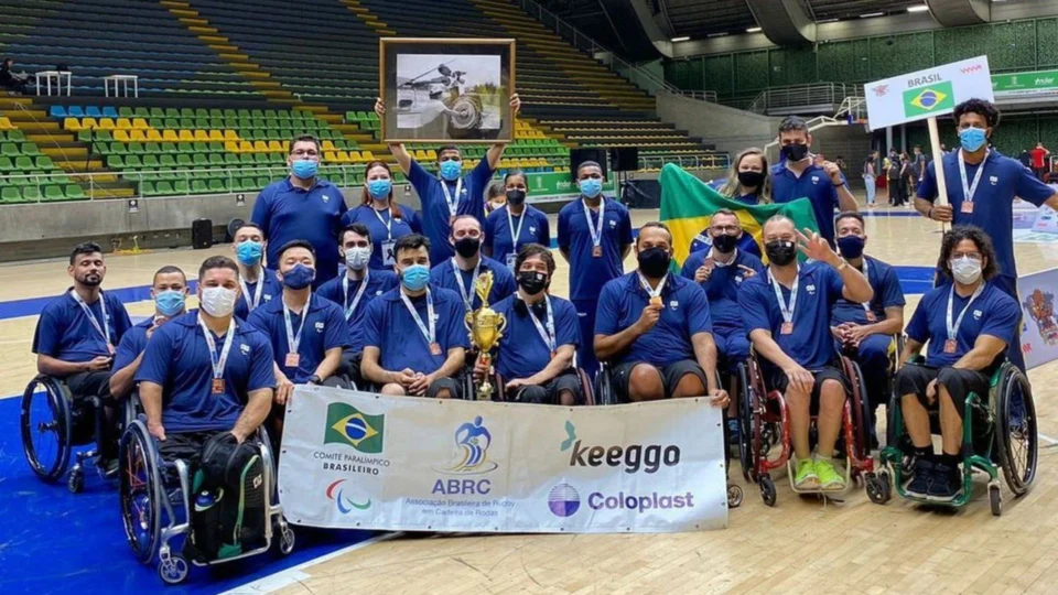 Brasil conquista vaga inédita em Mundial de Rugby em cadeira de rodas, em Medellín