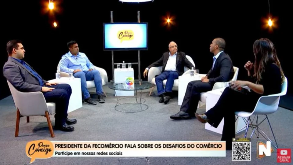 VÍDEO: veja como foi o programa ‘Pensa Comigo’ com participação do Presidente da Fecomércio, Aderson Frota