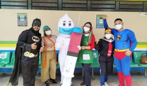 Escolas de São Paulo de Olivença, no interior do AM, recebem crianças para vacinação contra Covid