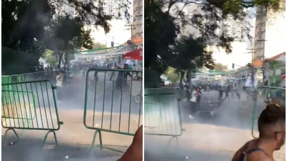 Confusão após derrota do Palmeiras deixa um baleado, em São Paulo