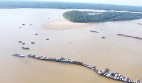 Polícia Federal e Ibama realizam nova operação de combate ao garimpo ilegal no rio Madeira, no Amazonas