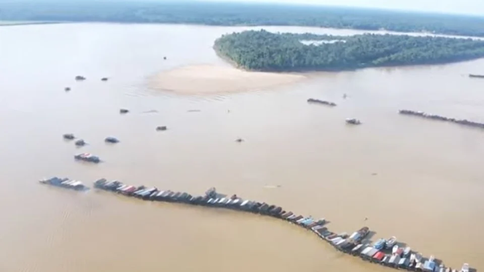 Polícia Federal e Ibama realizam nova operação de combate ao garimpo ilegal no rio Madeira, no Amazonas