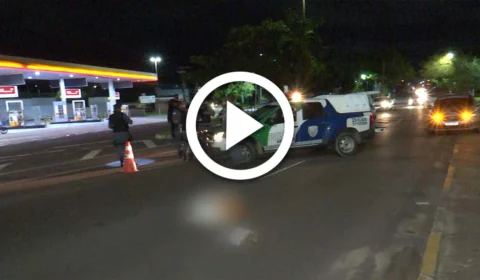 VÍDEO: homem morre depois de ser atropelado por motocicleta em Manaus