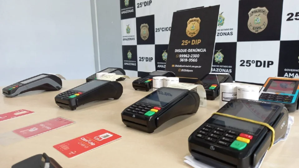 Operação ‘Fake Machine’ prende organização criminosa que usava máquinas de cartão falsas em estabelecimentos de Manaus