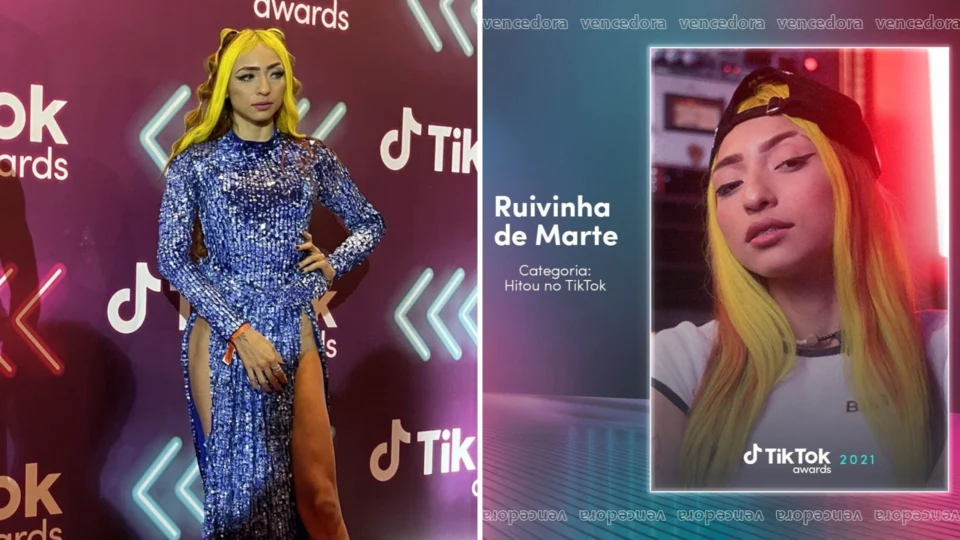 Ruivinha de Marte vence na categoria ‘Hitou’ no TikTok Awards 2021, em SP; veja vídeo
