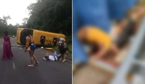 Quatro vítimas de acidente que matou 2 pessoas na estrada de Novo Airão são transferidas para hospitais de Manaus