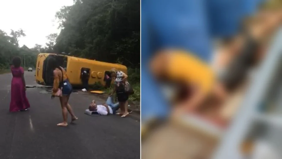 Quatro vítimas de acidente que matou 2 pessoas na estrada de Novo Airão são transferidas para hospitais de Manaus