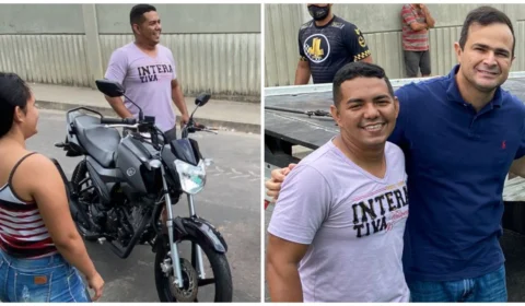 Motoboy ganha moto nova após ser assaltado e ficar sem veículo, em Manaus