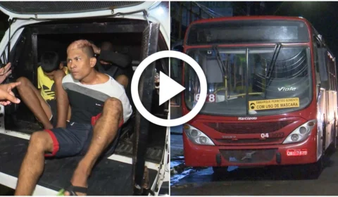 VÍDEO: trio é preso com arma falsa depois de tentativa de assalto em ônibus na Zona Leste de Manaus