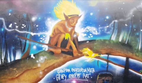Projeto ‘Murais de Mawe’ exalta cultura do homem da floresta