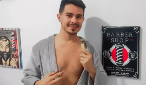 Inspirado em praia de nudismo, empresário cria barbearia com funcionários e clientes nus em Fortaleza