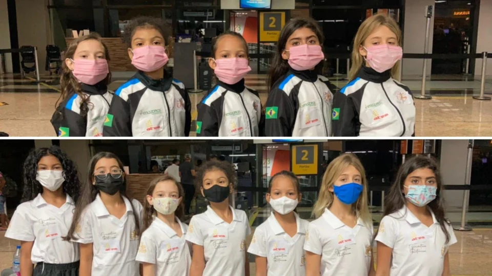 Atletas do Amazonas representam estado em torneio nacional de ginástica rítmica, em Porto Alegre
