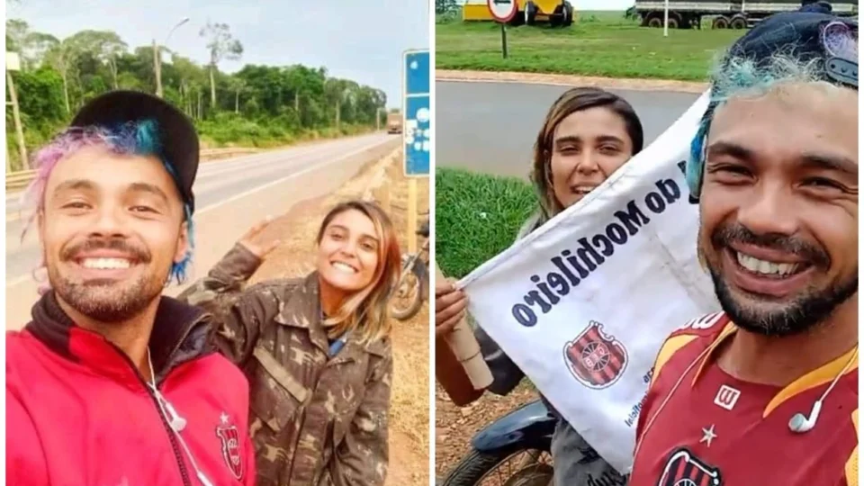 Casal de mochileiros sofre grave acidente na última etapa da viagem, após percorrer de motocicleta todos os estados do país