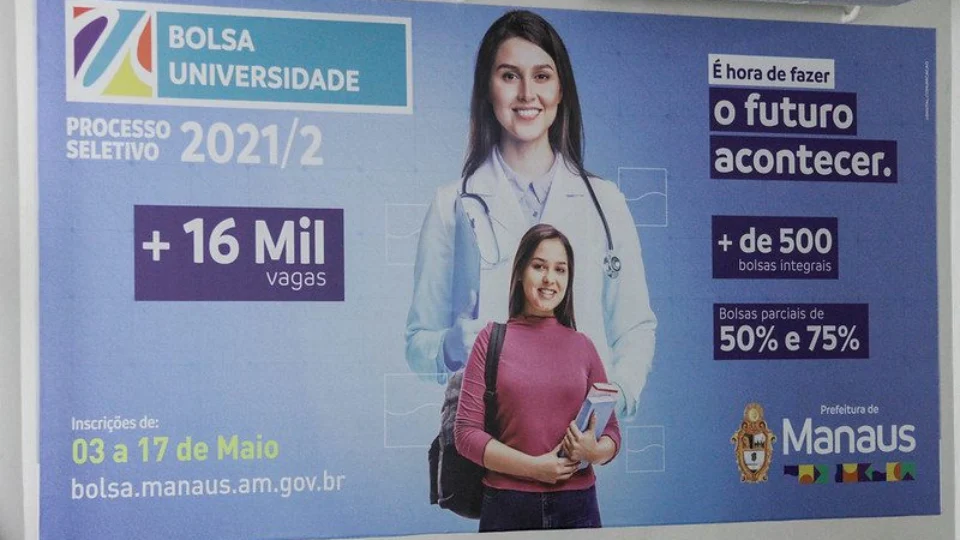 Bolsas Universidade e Idiomas disponibilizarão mais de 61 mil vagas para estudantes de Manaus