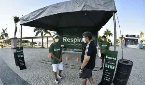 Projeto RespirAR monta tenda no calçadão da Ponta Negra neste fim de semana