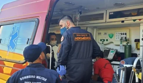 Menino de 7 anos engole apito, para de respirar e vai parar na UTI em estado grave, em SC