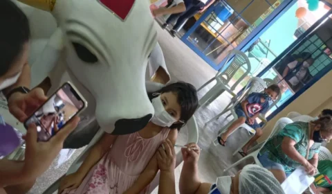 Curral do Boi Garantido vira ponto de imunização em Parintins, no AM