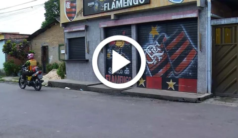 VÍDEO: torcedor é assassinado em bar do bairro Grande Vitória durante transmissão do jogo entre Flamengo e Palmeiras, em Manaus