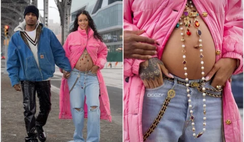 Rihanna está grávida de seu primeiro filho com o rapper A$AP Rocky; veja fotos