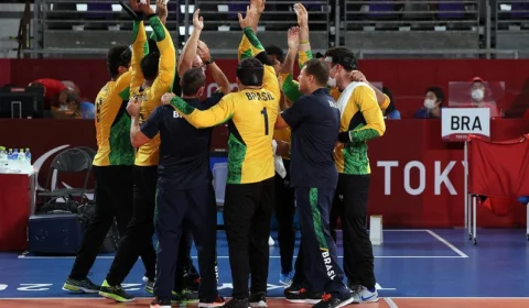 Seleção brasileira garante ouro ao vencer China no goalball da Paralimpíada