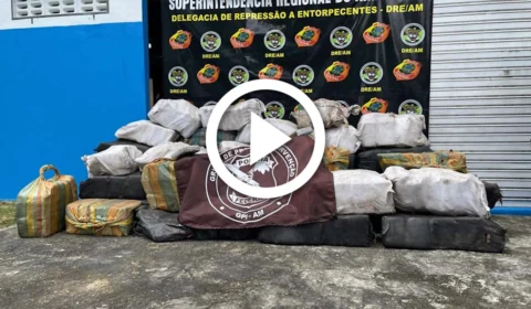 VÍDEO: em Manaus, Polícia Federal apreende 1,5 tonelada de maconha no Rio Negro