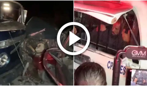 VÍDEO: colisão entre veículos deixa motorista ferido na Zona Leste de Manaus