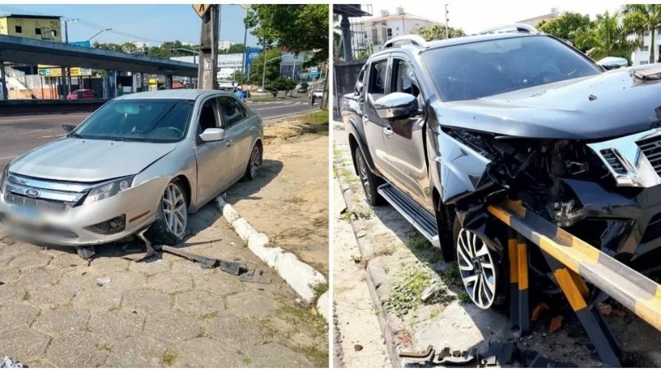 Motoristas embriagados causam acidentes em duas zonas de Manaus neste domingo