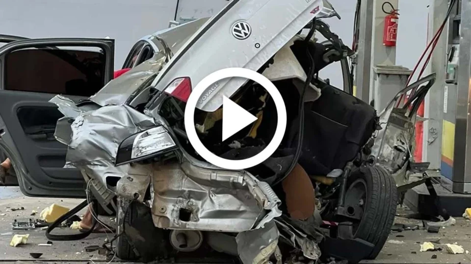 VÍDEO: cilindro de gás explode e destrói veículo quando era abastecido em Fortaleza