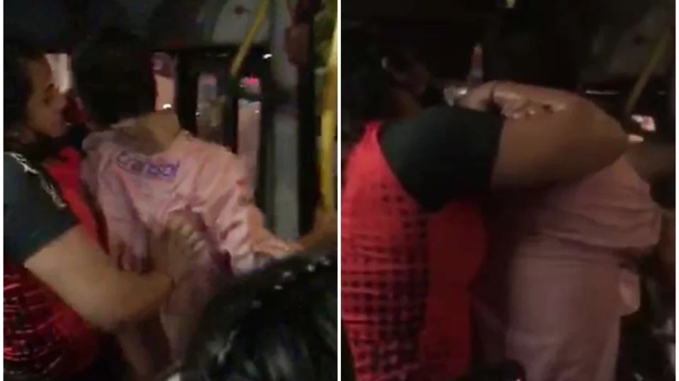 VÍDEO: após importunação sexual, mulher aplica ‘mata-leão’ em homem dentro de ônibus em Belém