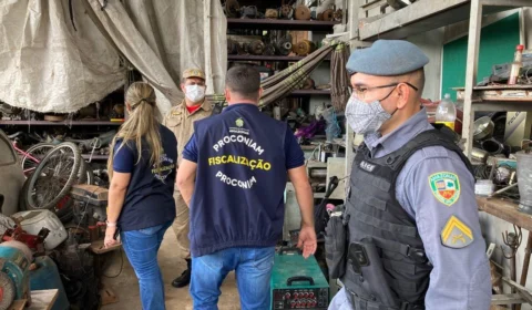CIF fiscaliza comércio irregular de sucatas, na Zona Norte de Manaus