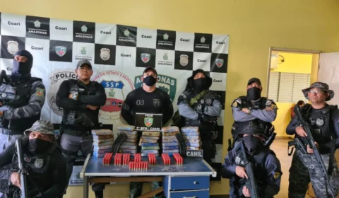 PM apreende droga avaliada em R$ 2 milhões em Coari, interior do Amazonas