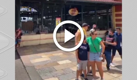 VÍDEO: preso assaltante de turistas no Centro de Manaus