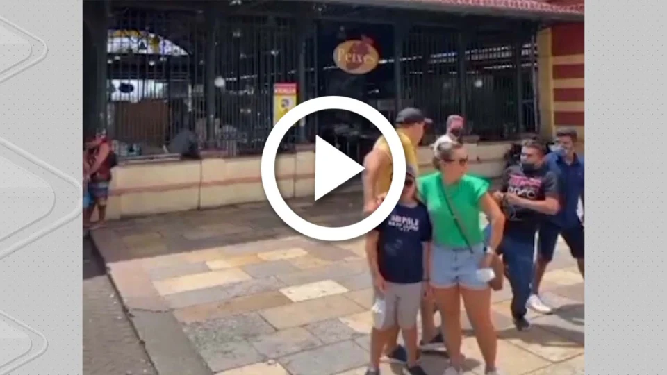 VÍDEO: preso assaltante de turistas no Centro de Manaus