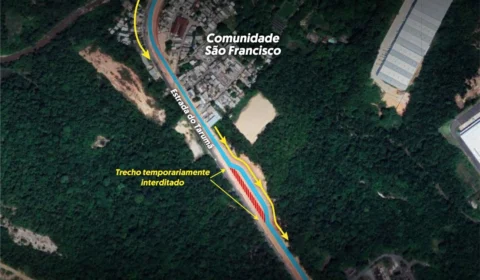 Atenção: tráfego de veículos na Estrada do Tarumã, zona oeste de Manaus, é alterado temporariamente