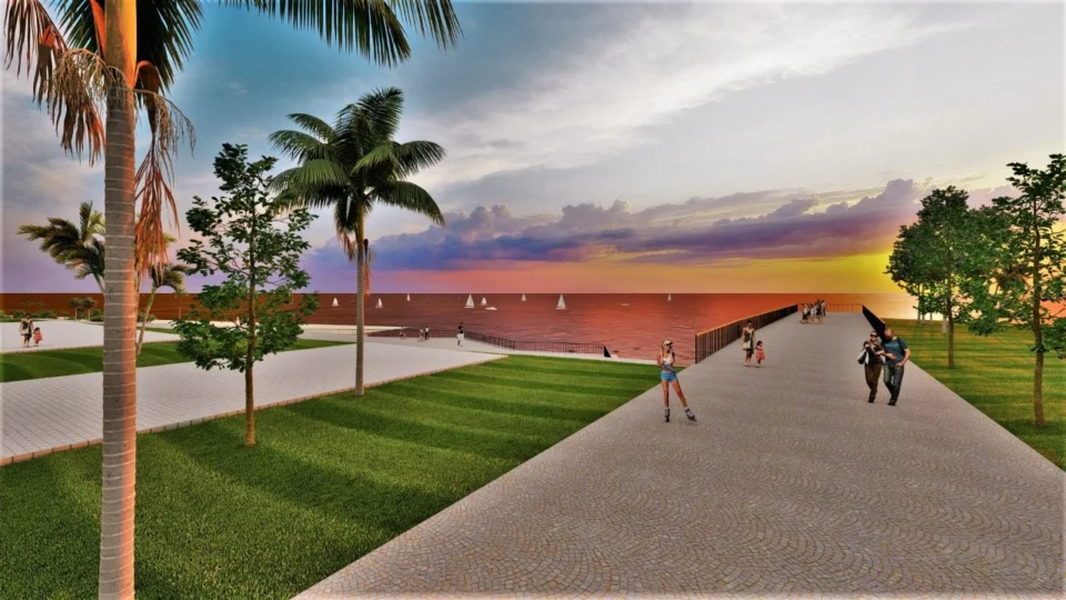 Parque será construído no início da Ponte Phelippe Daou, em Manaus; obra está orçada em R$ 50 milhões