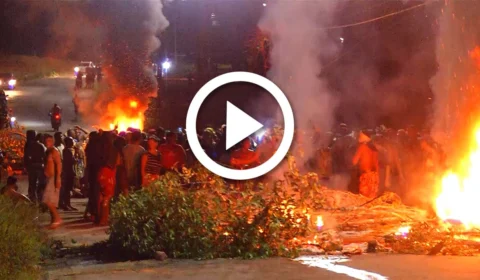 VÍDEO: morte de jovem gera manifestação na Zona Oeste de Manaus