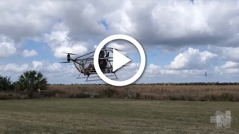 VÍDEO: brasileiro trabalha para construir ‘carro voador’ no quintal de casa nos EUA