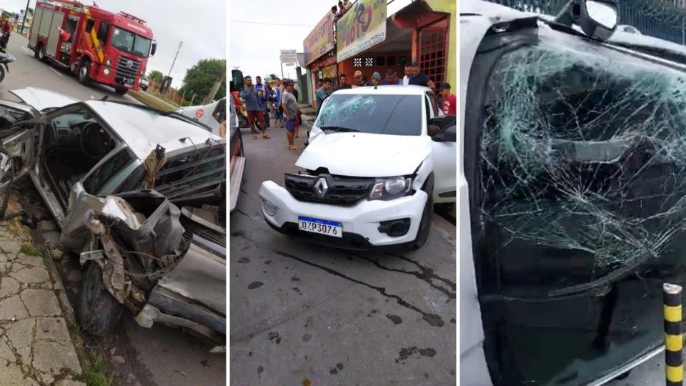 Grupo suspeito rouba carro e provoca grave acidente na Zona Norte de Manaus