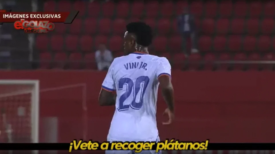 Torcedores mandam Vinicius Júnior “pegar bananas”, diz emissora de TV